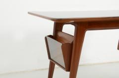 Silvio Cavatorta Stunning desk table in cherry wood with drawers locked on the side - 2825553