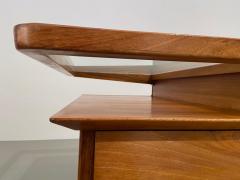 Silvio Cavatorta Writing Desk by Silvio Cavatorta in Solid Walnut Italy 1950s - 3119257