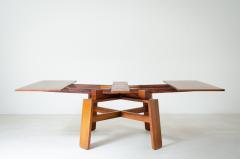 Silvio Coppola Italian Modern Extension Dining Table in walnut designed by Silvio Coppola - 2484765