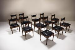 Silvio Coppola Set of 13 Bernini Chairs Model 620 in Walnut by Silvio Coppola Italy 1964 - 3736561