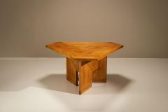 Silvio Coppola Triangular Italian Dining Table by Silvio Coppola for Montina Italy 1970s - 4617883