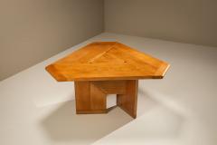 Silvio Coppola Triangular Italian Dining Table by Silvio Coppola for Montina Italy 1970s - 4617888