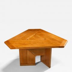 Silvio Coppola Triangular Italian Dining Table by Silvio Coppola for Montina Italy 1970s - 4678010