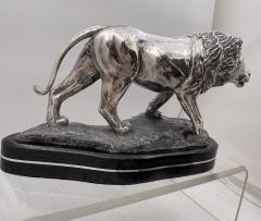 Simba Solid 999 Silver Large Realistic Sculpture of Lion by R Taylor - 3333177