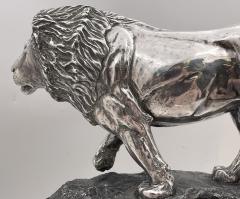 Simba Solid 999 Silver Large Realistic Sculpture of Lion by R Taylor - 3333178