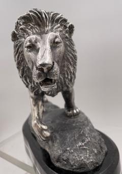 Simba Solid 999 Silver Large Realistic Sculpture of Lion by R Taylor - 3333182