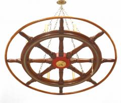 Similar American Victorian Wooden Ship Wheels Chandeliers - 739580