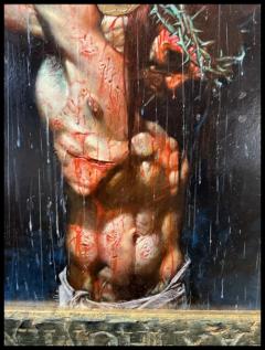 Simon Bisley Jesus in Agony no holds barred By Simon Bisley Original Art - 3880858