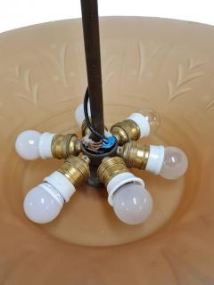 Simon Gate Art Deco Pendant by Simon Gate or Edward Hald Swedish Grace Orrefors 1920 30s - 3944936