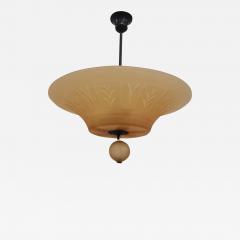 Simon Gate Art Deco Pendant by Simon Gate or Edward Hald Swedish Grace Orrefors 1920 30s - 3946081