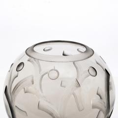 Simon Gate SWEDISH ART DECO ETCHED GLASS VASE BY SIMON GATE ORREFORS Scandinavian Modern - 2426766