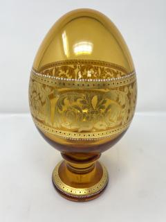Simone Cenedese Murano Glass Faberge Style Egg - 2604222