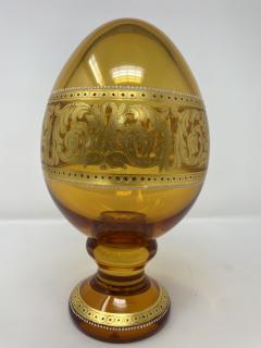 Simone Cenedese Murano Glass Faberge Style Egg - 2604223