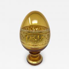 Simone Cenedese Murano Glass Faberge Style Egg - 2605275