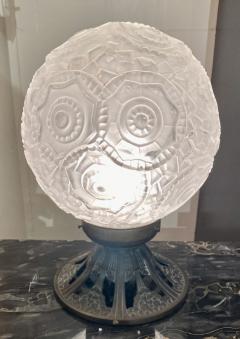 Simonet Freres Simonet Freres French Glass Table Lamp or Ceiling Light - 1601075