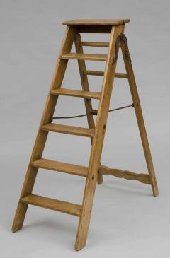 Simplex Ladder English Victorian Pine Step Ladder Labeled Simplex Ladder  - 1816750