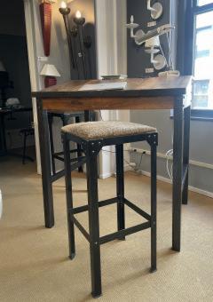 Singel Durance Stool Bar Height Natural Brown Horse Hide 2 Available  - 4512954