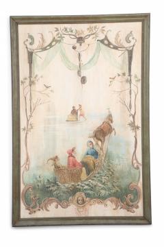 Singerie Carriage Painting - 3187366