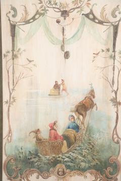 Singerie Carriage Painting - 3187367