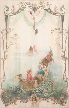 Singerie Carriage Painting - 3198142