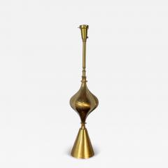 Single Hollywood Regency Style Brass Table Desk Lamp - 4226907