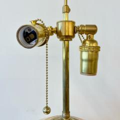 Single Large Mid Century Modern Table Lamp Mercury Glass Brass Jar Urn Shape - 3147140