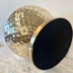 Single Large Mid Century Modern Table Lamp Mercury Glass Brass Jar Urn Shape - 3147141