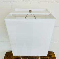 Single Lucite and Brass Mid Century Modern Art Deco Style Table Desk Lamp - 3080769