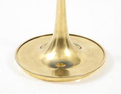 Single Round Green Murano Glass and Brass Martini or Side Table Italy - 3027319