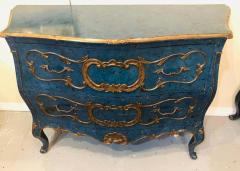 Single Royal Blue and Parcel Gilt Decorated Bombay Commode or Chest - 1250444