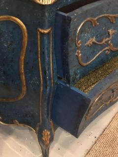 Single Royal Blue and Parcel Gilt Decorated Bombay Commode or Chest - 1250453