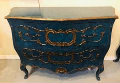 Single Royal Blue and Parcel Gilt Decorated Bombay Commode or Chest - 2937901