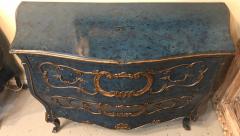 Single Royal Blue and Parcel Gilt Decorated Bombay Commode or Chest - 2937910