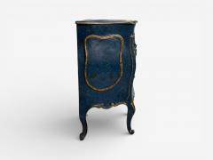 Single Royal Blue and Parcel Gilt Decorated Bombay Commode or Chest - 4514248