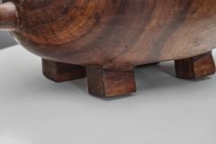 Single Trunk Wooden Accent Tray Africa 1950s - 4646889