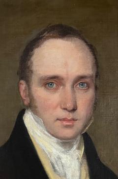 Sir Henry Raeburn Portrait of a Gentleman with Piercing Blue Eyes School of Raeburn circa 1820 - 3252404