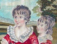 Sir John Hoppner Silk and Wool Large Portrait of Mother Her Children After John Hoppner - 1614698