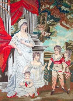 Sir John Hoppner Silk and Wool Large Portrait of Mother Her Children After John Hoppner - 1614702