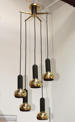 Sische Simon and Schelle Mid Century Modern Brass Pendant By Sische - 1341056