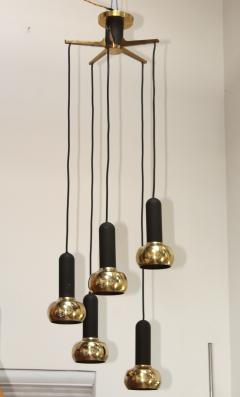 Sische Simon and Schelle Mid Century Modern Brass Pendant By Sische - 1341136