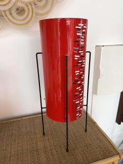 Siva Poggibonsi Mid Century Enamel Metal Lamp by Poggibonsi Italy 1960s - 2475280