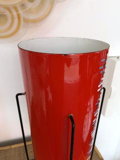 Siva Poggibonsi Mid Century Enamel Metal Lamp by Poggibonsi Italy 1960s - 2475282