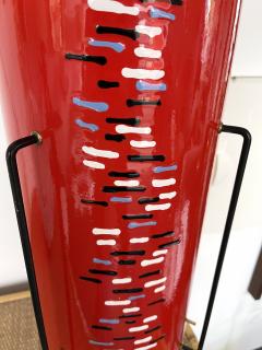 Siva Poggibonsi Mid Century Enamel Metal Lamp by Poggibonsi Italy 1960s - 2475283