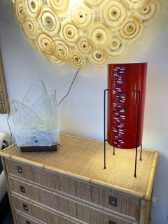 Siva Poggibonsi Mid Century Enamel Metal Lamp by Poggibonsi Italy 1960s - 2475285