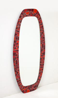 Siva Poggibonsi Siva Poggibonsi 1960s Enamel Wall Italian Mirror - 4376046