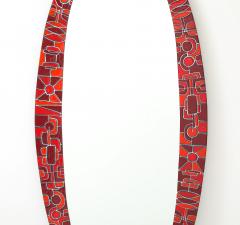 Siva Poggibonsi Siva Poggibonsi 1960s Enamel Wall Italian Mirror - 4376047