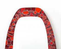 Siva Poggibonsi Siva Poggibonsi 1960s Enamel Wall Italian Mirror - 4376048