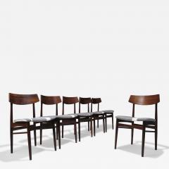Six 6 Restored Mid Century Danish Rosewood Dining Chairs 1955 - 4319398