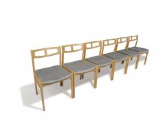 Six 6 White Oak Mid century Danish Dining Chairs - 4270961