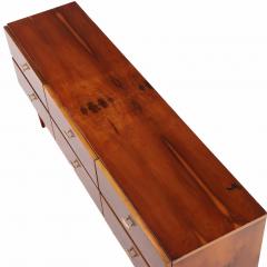 Six Drawer Walnut Low Dresser Credenza C 1955  - 4611039